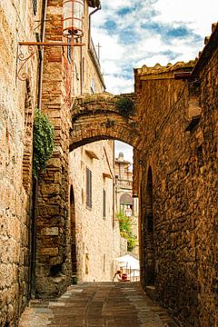 San Gimignano Stadsmuur | Italie van RB-Photography