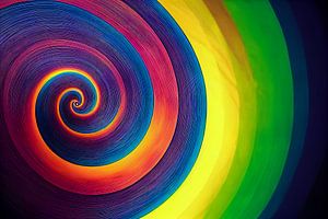 abstrakte Wirbel hypnotische Spirale, Art Illustration von Animaflora PicsStock