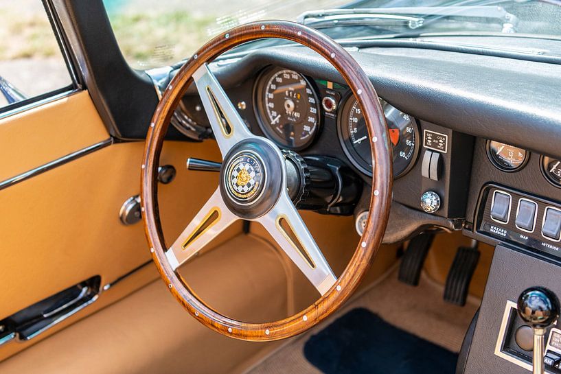 Jaguar E-Type roadster interieur van Sjoerd van der Wal Fotografie