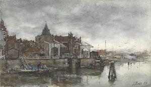 L'extérieur avec les Schreierstoren d'Amsterdam, Jacob Maris