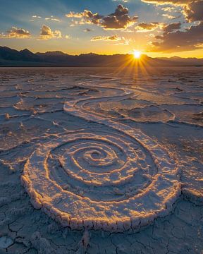 Sunlight over sand patterns by fernlichtsicht