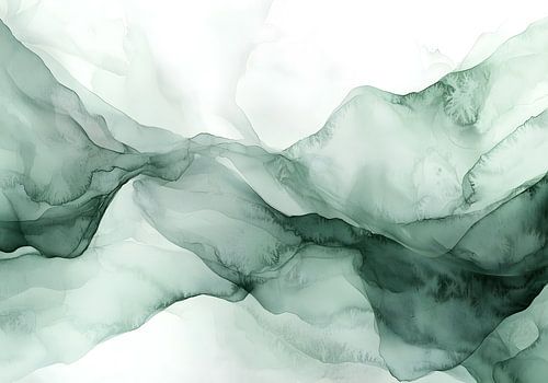 Green Abstract Waves