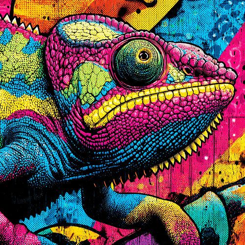 Pop Art Chameleon No. 1