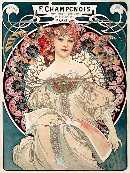 F. Champenois Imprimeur-Editeur by Alphonse Mucha by Peter Balan