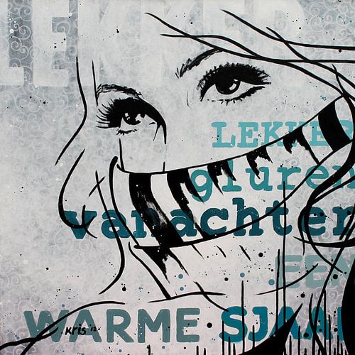 Lekker gluren vanachter een warme sjaal