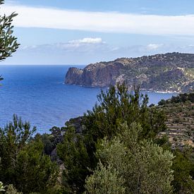 Kustlandschap in het noorden van het Balearen-eiland Mallorca van Reiner Conrad
