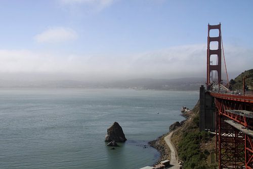 Die Golden Gate Brücke von Sausalito aus gesehen