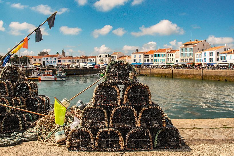 Lobster traps in Port-Joinville, Île d'Yeu by Hilke Maunder