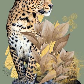 Panther with gold accents by Postergirls