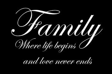 Tekst | Family | Zwart van Sandra Hazes