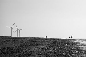 Windmühlen bei Wijk Aan Zee von Martijn Wit