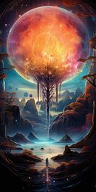 Digital created bizarre surreal planet by Art Bizarre