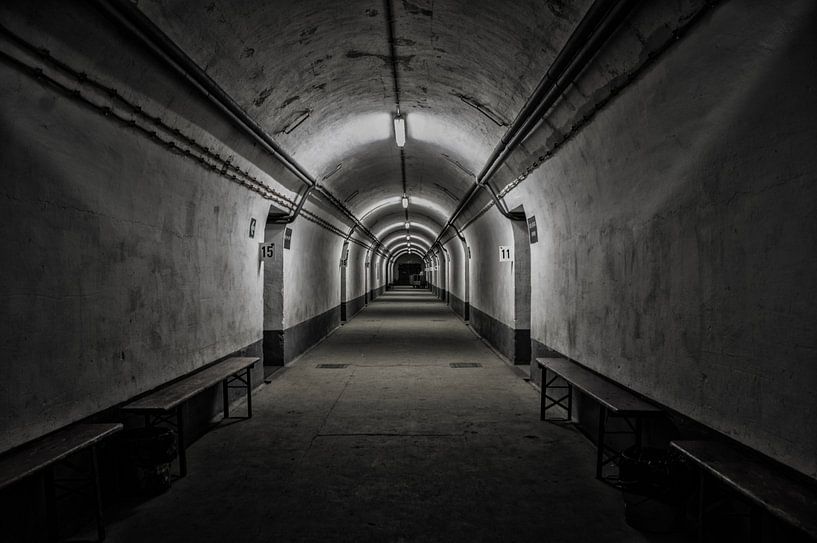 Bunker Hallway by Erik Bravenboer