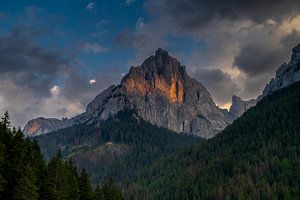 Dolomiten im Abendlicht von Jeroen van Deel