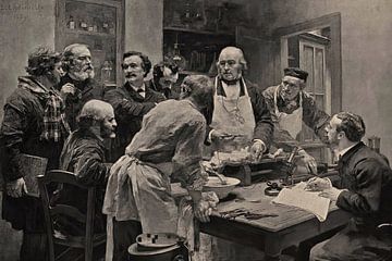 Claude Bernard and Pupils - Léon Augustin Lhermitte