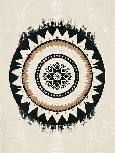 Peinture minimaliste bohème