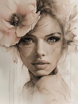 Portrait with a soft and serene look by Carla Van Iersel