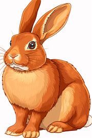 Beautiful illustration of a rabbit by Art & Soul Creations