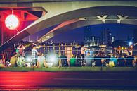 Berlijn - Straatmuziek op de Oberbaumbrücke van Alexander Voss thumbnail