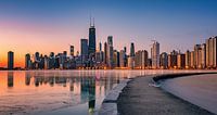Chicago Illinois Skyline by Photo Wall Decoration thumbnail