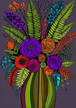 Floral Burst van Bloemen Studio