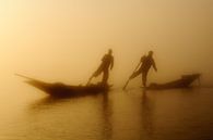 Insle Lake Fishermen von Peter Laarakker Miniaturansicht