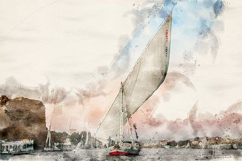 Segelboot auf dem Nil