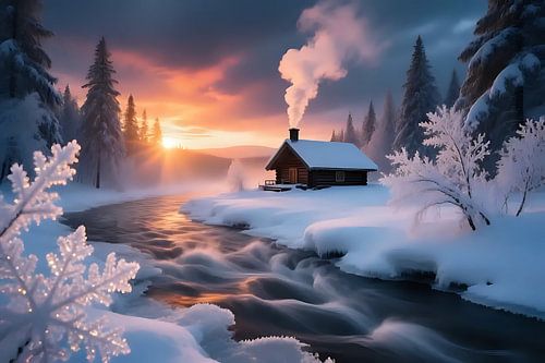 Avondzegen over de velden