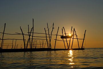 Goldener Abend am Meer von Peter Felberbauer