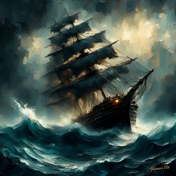 Sailing Through History 7 by Johannas Art Creations