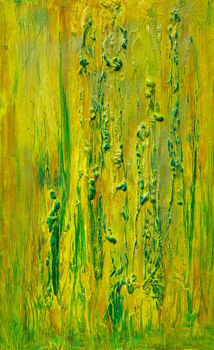 Abstrait moderne Vert Jaune Sander Veen