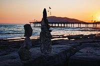 Rock art on the beach