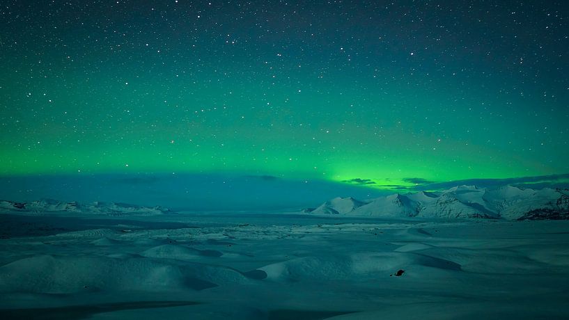 Aurora Borealis over the ice by FotoKonzepte