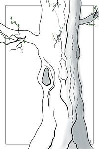 "Ode à l'arbre" Dessin au trait numérique