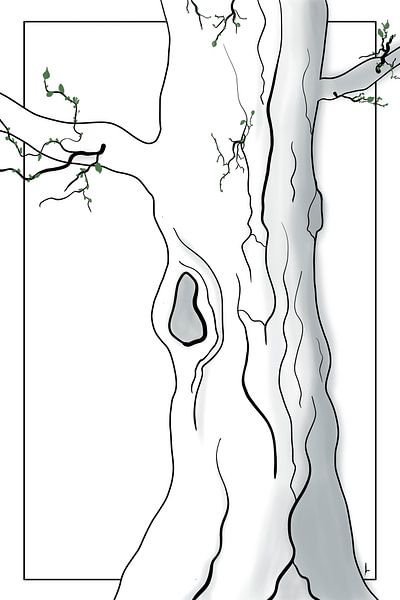&quot;Ode à l'arbre&quot; Dessin au trait numérique par AnkieArt