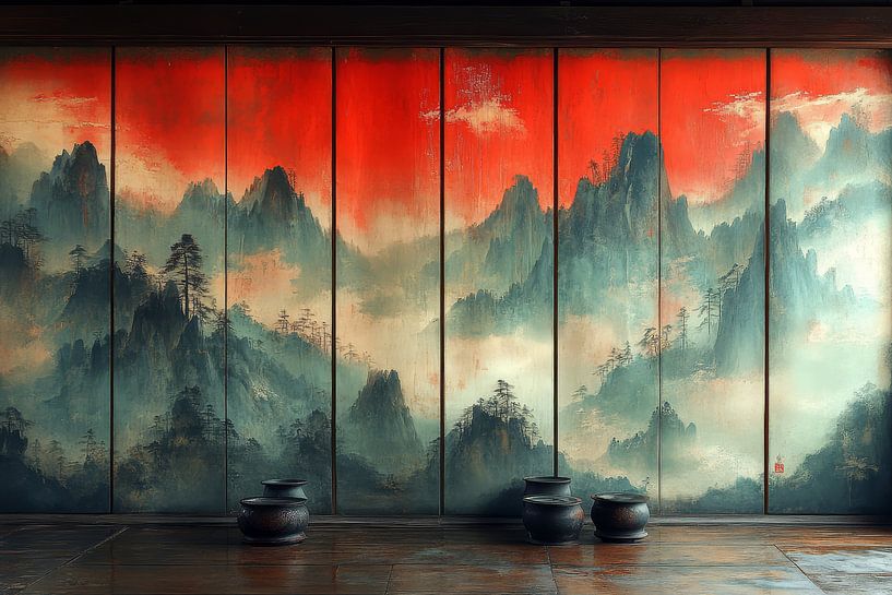 Japanese mural by Egon Zitter