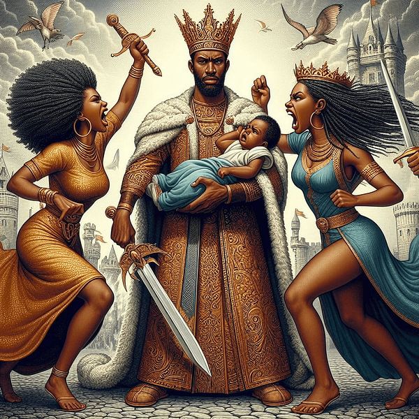 Solomon's judgment by By Nathan