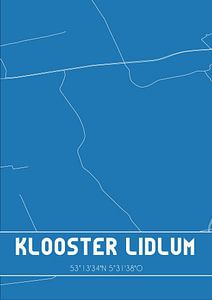 Blueprint | Carte | Klooster Lidlum (Fryslan) sur Rezona