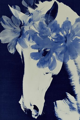 Bloemenkrans Wit Paard