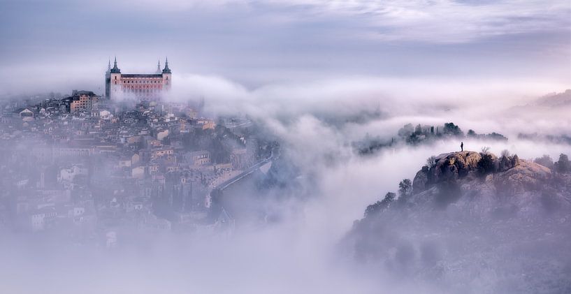 Toledo Stadt nebligen Morgen, Jesús M. García von 1x