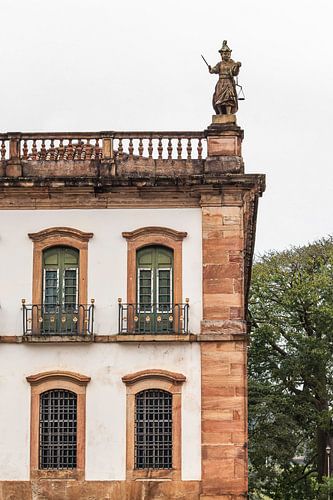 Een koloniaal gebouw in Ouro Preto