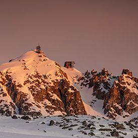Eggishorn Lueur des Alpes au matin Valais sur Martin Steiner
