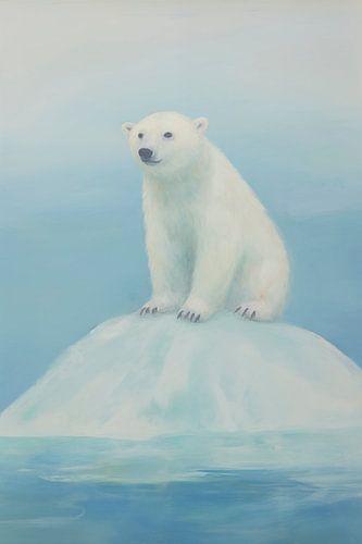 Polar bear on ice floe