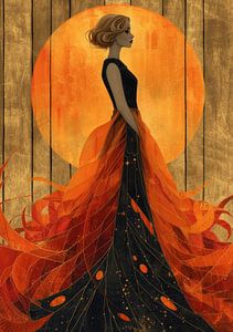 Art Deco Gold Print Poster
