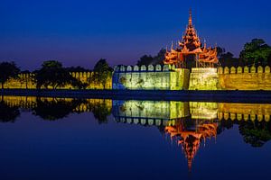 Der Königliche Palast von Mandalay in Myanmar