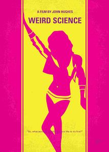 No106 My Weird science minimal movie poster van Chungkong Art