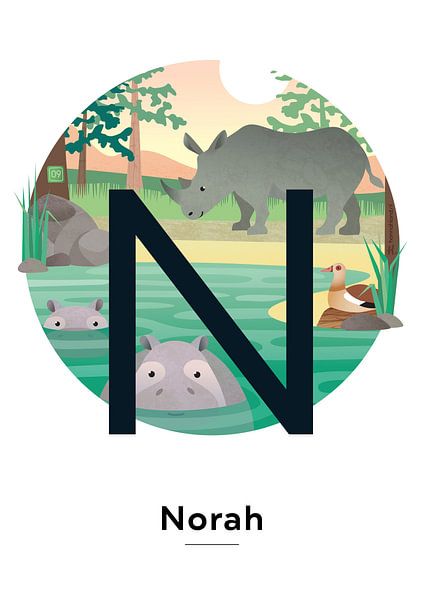 Name poster Norah by Hannahland .