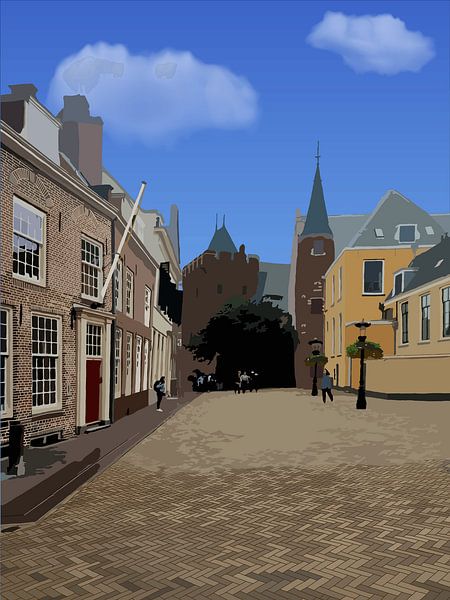 037. Behind the Cathedral by Domstad Rudie