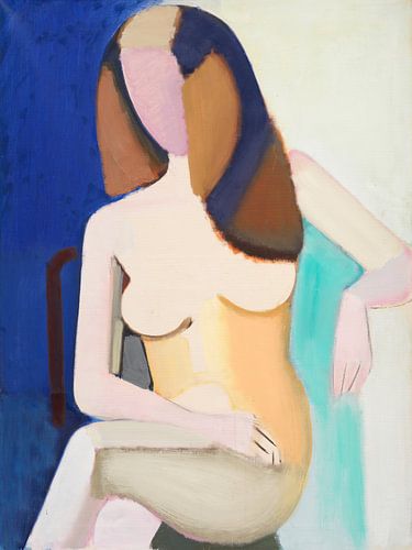 Zittend vrouwelijk naakt, Vilhelm Lundstrøm