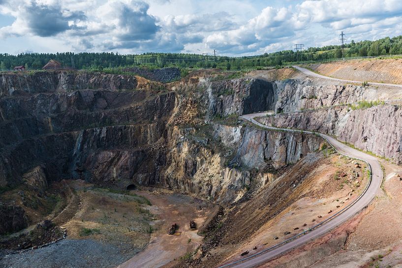 View over the Falun copper mine heritage site in Falun, Dalarna by Werner Lerooy